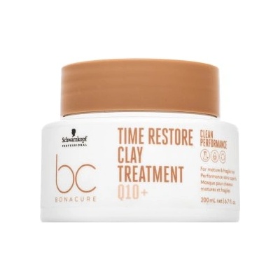 Schwarzkopf BC Bonacure Time Restore Clay Treatment Q10+ подхранваща маска за зряла коса 200 ml
