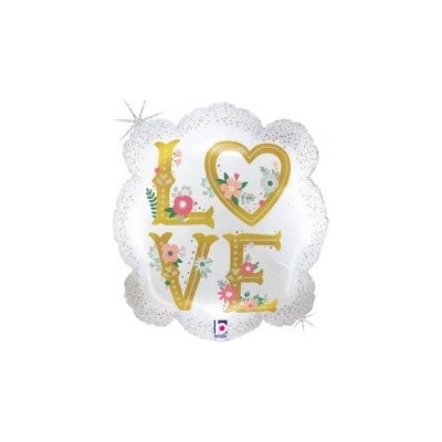 GRABO fóliový balónek Rámeček Love 23" 58cm nafukovací