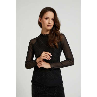 Moodo Черно поло с дълъг ръкав Moodo | Cheren | ЖЕНИ | XS