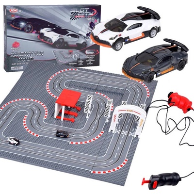 Mamido Bugatti Závodní dráha ze stavebnice 2 auta na dálkové ovládání! Skvělá zábava RC0664