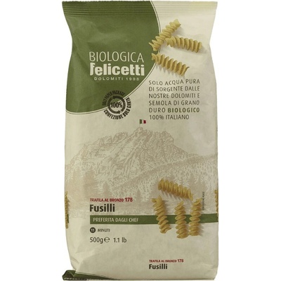 Felicetti Fusilli z tvrdé pšenice Bio vegan 0,5 kg