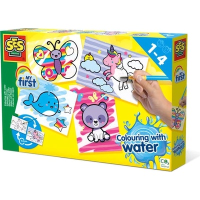 SES Creative Боядисване с вода - Фантастични животни (14454)