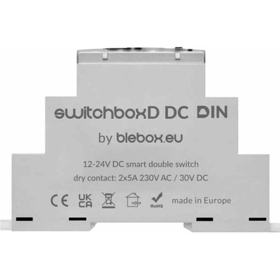 SwitchboxD DC Din - 2-kanálové 230 V WiFi relé