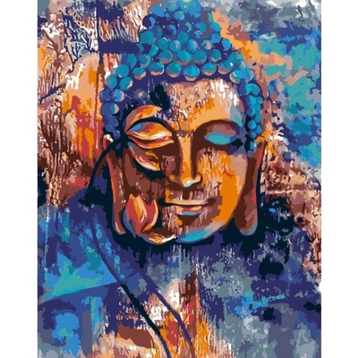 MALUJEŠ Malování podle čísel GULISTAAN BUDDHA V MÍRU Rozměr 60 x 80 cm Rámování bez rámu a bez vypnutí plátna