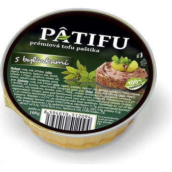 Veto Patifu Paštika tofu s bylinkami 100 g