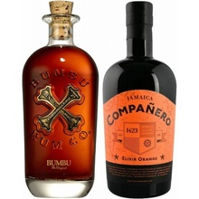 Bumbu 40% 0,7 l a Compañero Elixir Orange 40% 0,7 l (set)