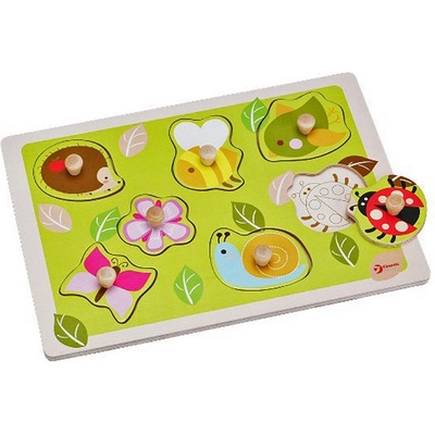 Classic World Детски дървен пъзел - градина (3549)