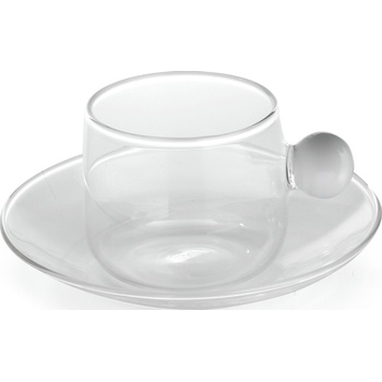 Zafferano Чаша за чай Bilia с чинийка 220 мл бяла (BA00701)