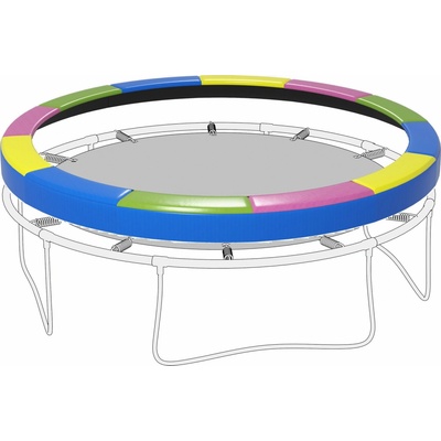 Sportnow kryt pružin na trampolínu 366 / 30 cm vícebarevná