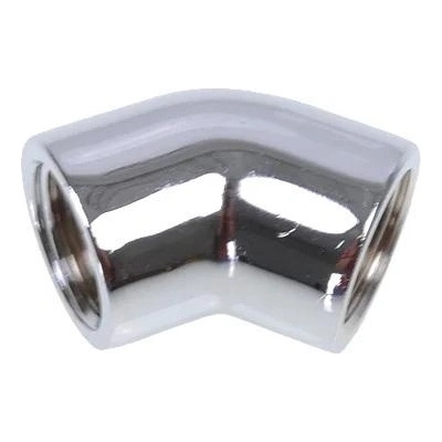 Alphacool L-конектор Alphacool HF, Вътрешна резба G1/4 - G1/4, 45°, Хром (AC-64334)