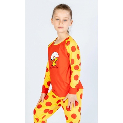 Dětské pyžamo Malé kuře červené