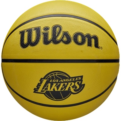 Wilson Баскетболна топка за открито, размер 5 - wilson nba team tribute solid - los angeles lakers