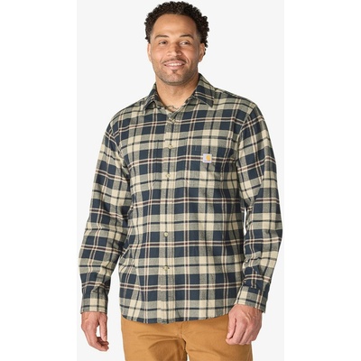 Carhartt Hamilton Relaxed kostkovaná košile dlouhý rukáv navy