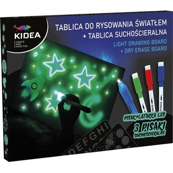 Image 1 of kidea - Магическа дъска с маркери и фенерче 85781