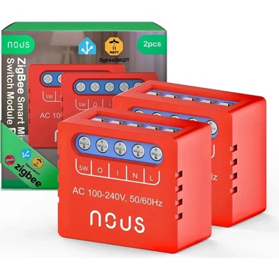 Nous B1Z ZigBee Smart spínací modul (1 kanál, bez merania spotreby)