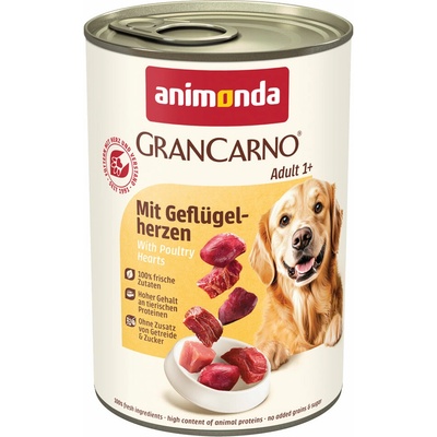 Animonda GranCarno Original Adult s drůbežími srdíčky 6 x 400 g