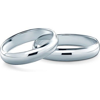 SAVICKI Брачни халки: платина, полукръгъли 4 мм