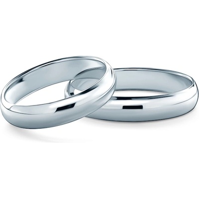 SAVICKI Брачни халки: платина, полукръгъли 4 мм