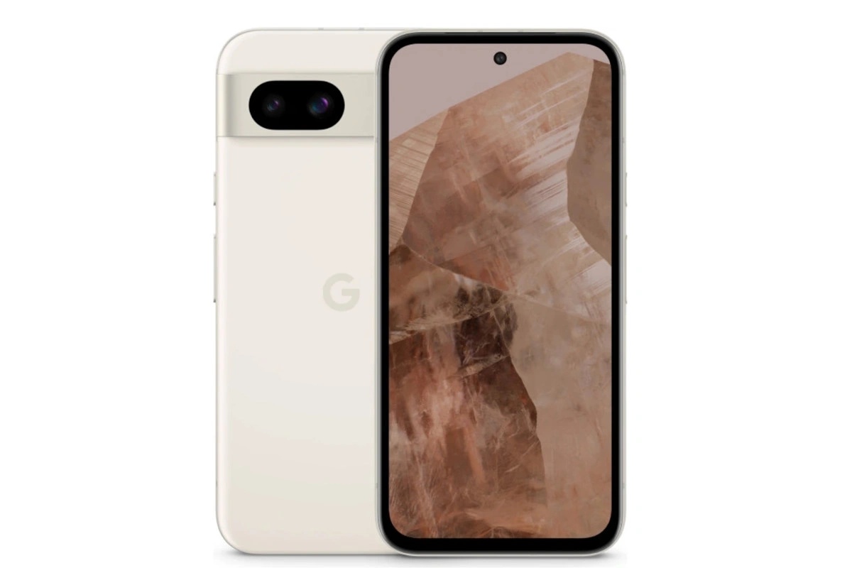 Google Pixel 8a v barvě Porcelain