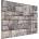 vidaXL Стенни панели 10 pcs Сив и бял 100 x 50 cm EPS пяна (42046097)
