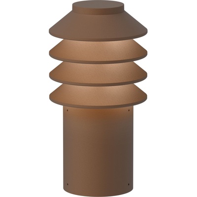 Louis Poulsen Градинска лампа Bysted LED 2700K с щифтов монтаж и адаптер S кафява (5747404430)