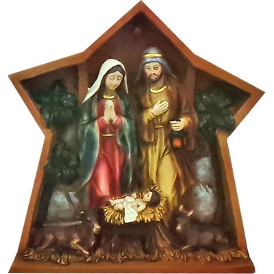 Euro Habitat Betlém ve tvaru hvězdy s figurkami 20 cm – Sleviste.cz