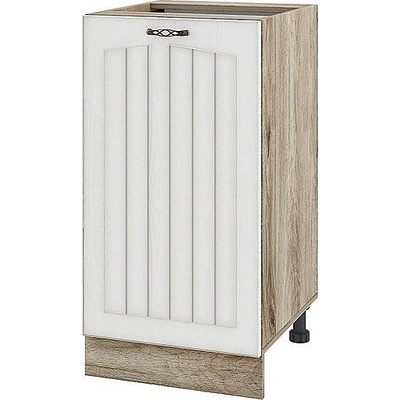 ИРИМ Долен кухненски шкаф Сити АРФ-Бяло фладер-04-78 ляв 45 см