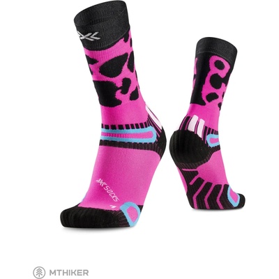 X-BIONIC Hike Discover Crew fluo pink frog
