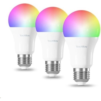 TechToy RGB E27 9W, smart žiarovka, 3 ks set TSL-LIG-A70ZB-3PC