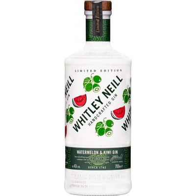 Whitley Neill Watermelon & Kiwi Gin 43% 0,7 l (čistá fľaša)