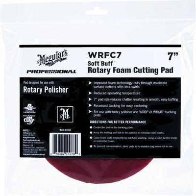 Meguiar's Soft Buff Rotary Foam Cutting Disc 7"