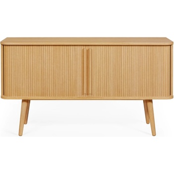 Woodman Нисък скрин от декор от дъб с плъзгащи се врати естествен 138x75 cm Rove - Woodman (200215001012)