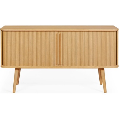 Woodman Нисък скрин от декор от дъб с плъзгащи се врати естествен 138x75 cm Rove - Woodman (200215001012)