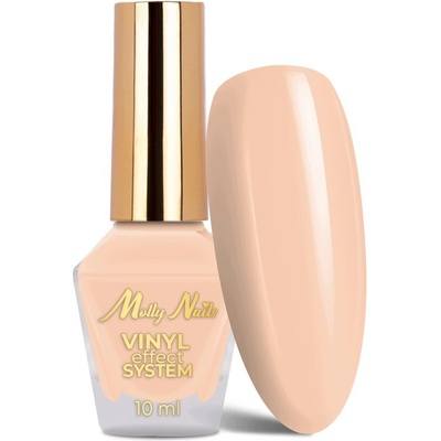 Klasický lak na nehty MOLLYNAILS 10ml Vinyl Effect System Nude