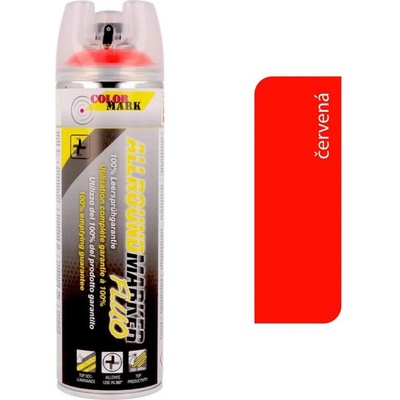 Color-Mark Allroundmarker 360° fluorescenčná červená 500ml - bodové značenie