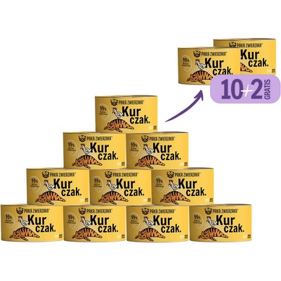 Paka Zwierzaka kuracie 10 x 200 g