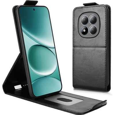 Xiaomi Вертикален Кожен Калъф за Xiaomi Redmi Note 15 Pro 5G - Флип, Магнитен, Стойка, Слот за Карта, 4 цвята