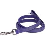 COLLAR Плоска кожена каишка 122см, 9мм - лилава
