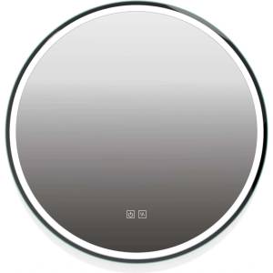 kielle Idolio - Огледало с LED осветление и отопление, диаметър 80 см, черно 50324044 (50324044)