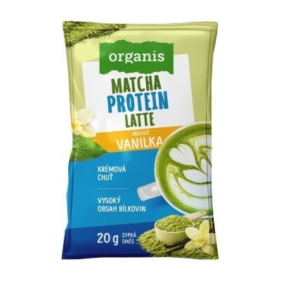 Organis protein matcha latte vanilka 20 g