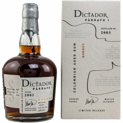 Dictador Parrafo 1 2003 Borbón 50% 0,7 l (kartón)