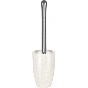 Spirella WC štětka DARWIN PEBBLE s keramickou nádobou bílá 10 14659