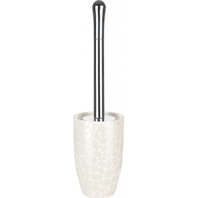 Spirella WC štětka DARWIN PEBBLE s keramickou nádobou bílá 10 14659