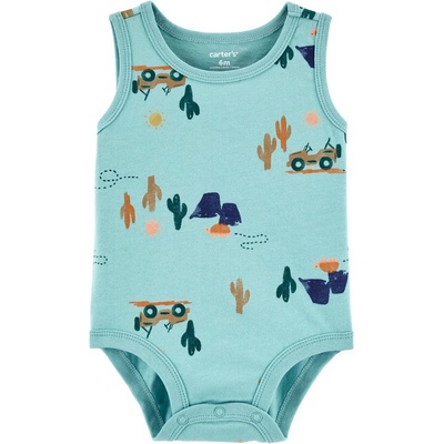 CARTER'S Body bez rukávů Blue Jeep kluk