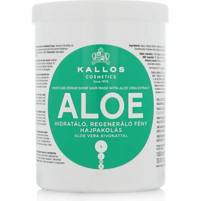Kallos Kallos Aloe Vera Moisture Repair Shine Hair Mask 1000 ml