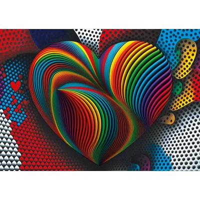 Yazz - Puzzle Rainbow Heart - 1 000 piese