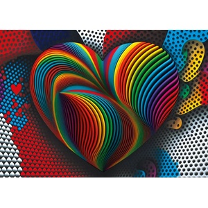 Yazz - Puzzle Rainbow Heart - 1 000 piese