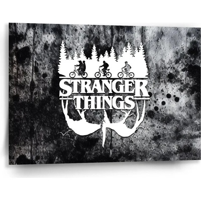 Sablio Obraz Stranger Things White - 90x60 cm