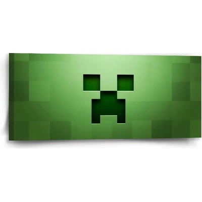 Sablio Obraz Green Blocks - 110x50 cm