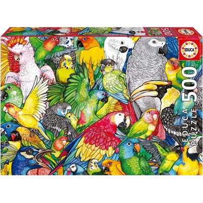 Educa Parrots a Fix lepidlo 500 dielov